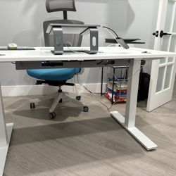 Beautiful Stand Up Desk With Ergonomic Chair