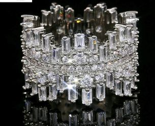 New Silver Ring Sz 6 Womens 