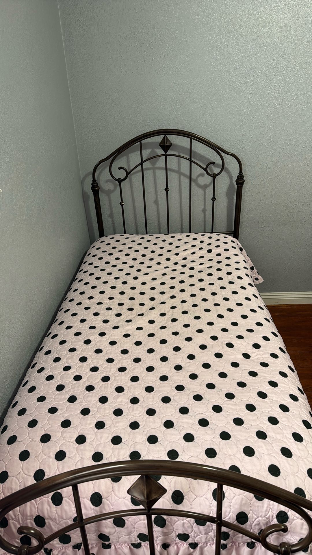 Vintage Twin Metal Bed Frame