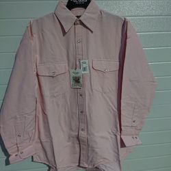 Brand New Men's Walls Western Shirt, light pink