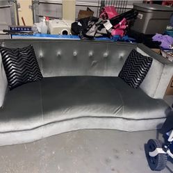 Silver Renaissance Sofa