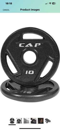 Cap 10lb Weighted Plates