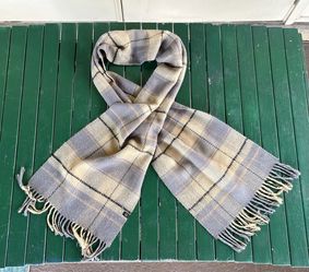 Plaid Fringe Scarf from Argentina