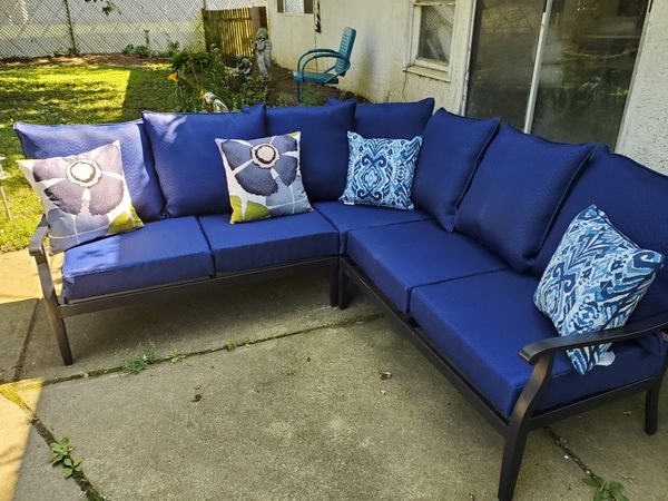 HAMPTON BAY RILEY 3 PIECE METAL OUTDOOR SECTIONAL SET for ... HAMPTON BAY RILEY 3 PIECE METAL OUTDOOR SECTIONAL SET for ... on Riley 3 Piece Sectional Charleston id=71345