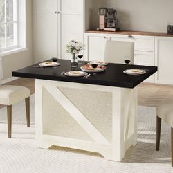 47” Farmhouse Dining Table for 4