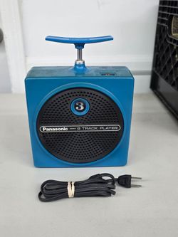 Blue Panasonic RQ-830S TNT Dynamite Plunger Handle 8 Track Player w/Cord Works