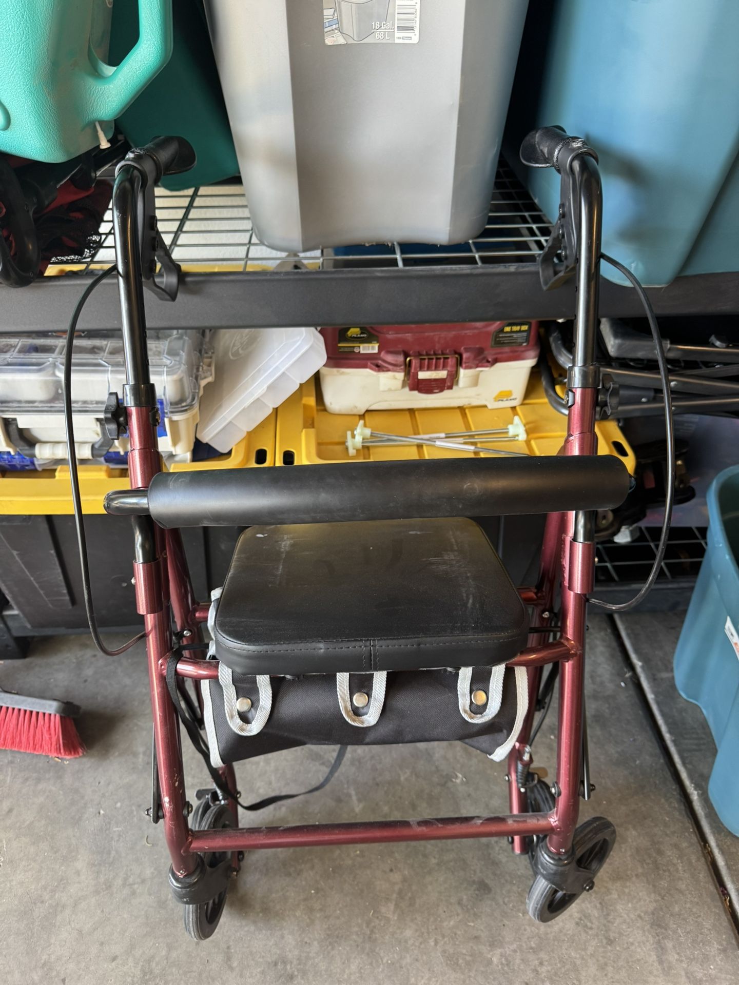 Folding Walker With Seat