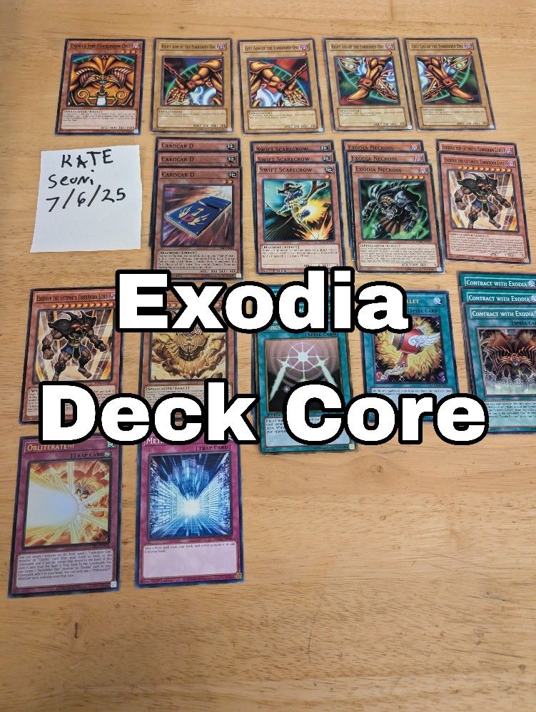 Yu-Gi-Oh Exodia Deck Core