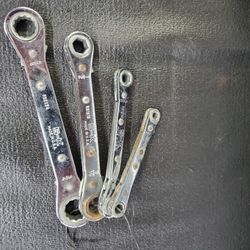 S K  ,  Double Ended Ratcheting Wrenchs  1/4 - 5/8" 