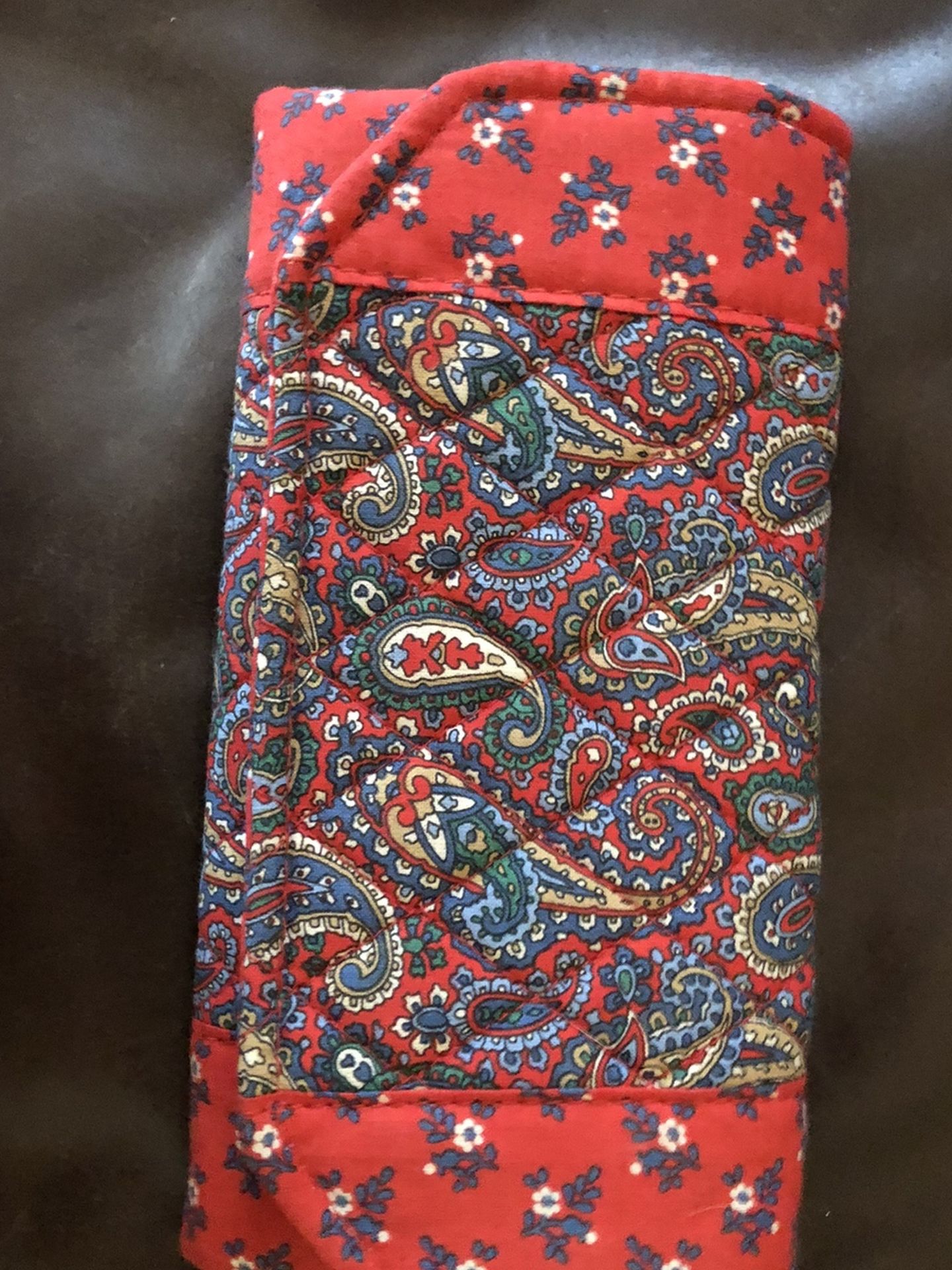 Red 100% Cotton Wallet Nwot