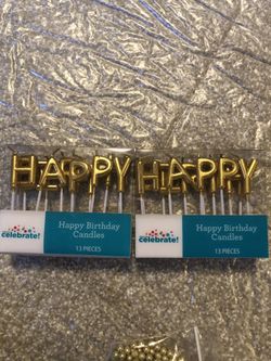 Happy birthday candles