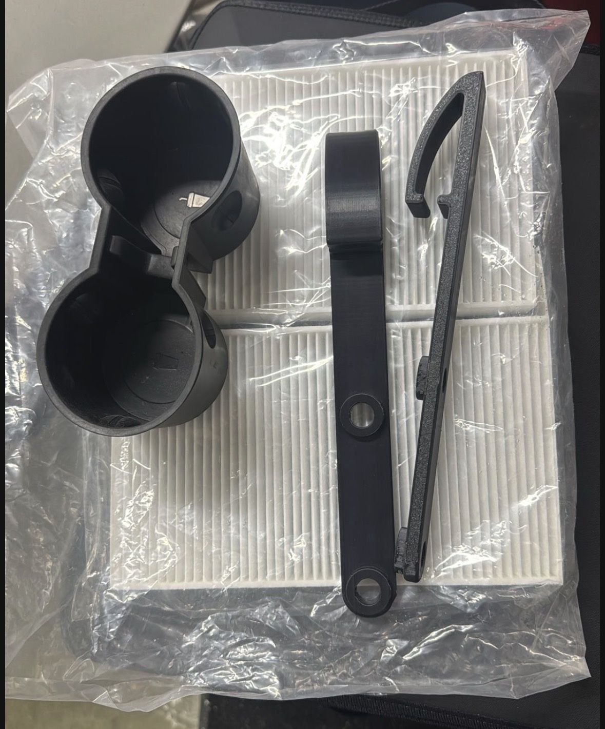 Tesla Model Y Parts Filter Cup Insert Rear Seat Mats