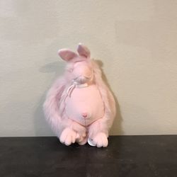 Vintage Pink Monkey Stuffed Animal Toy