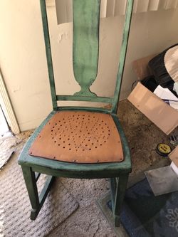 Old Wood Rocking Chair Smaller Size