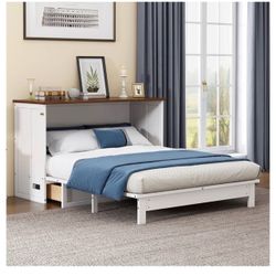 Murphy full size bed with memory foam mattress
