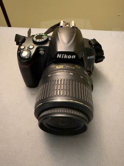 Nikon D3000 digital camera.