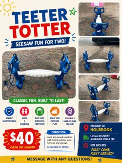 Teeter Totter / Seesaw – $40
