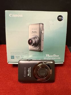 *MINT* Canon PowerShot ELPH 100 HS 12.1MP 4x Optical Zoom IS Camera 4GB SD card Case Charger
