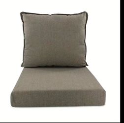 Brand new! Outdoor Chair Cushions , 24x24x4 Inch  Fade Resistant Seat Cushions for Patio Furniture,with Ties, Zipper, Removeable Cover(coffee color)