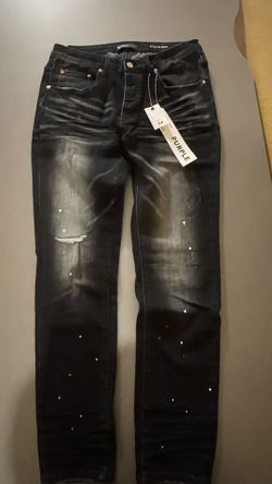 Black Slim Fit Purple Jeans Size 34