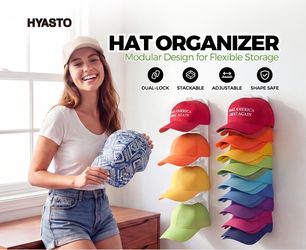 Hat Organizer for Baseball Caps - 2 pack