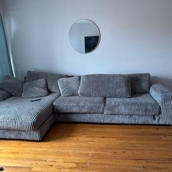 Modular Velvet Grey Sectional 