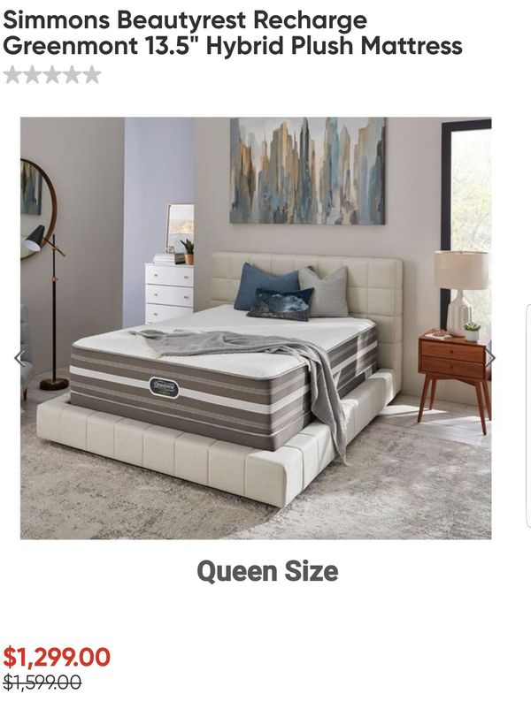 Simmons Beautyrest Recharge Greenmont 13.5" Hybrid Queen ...