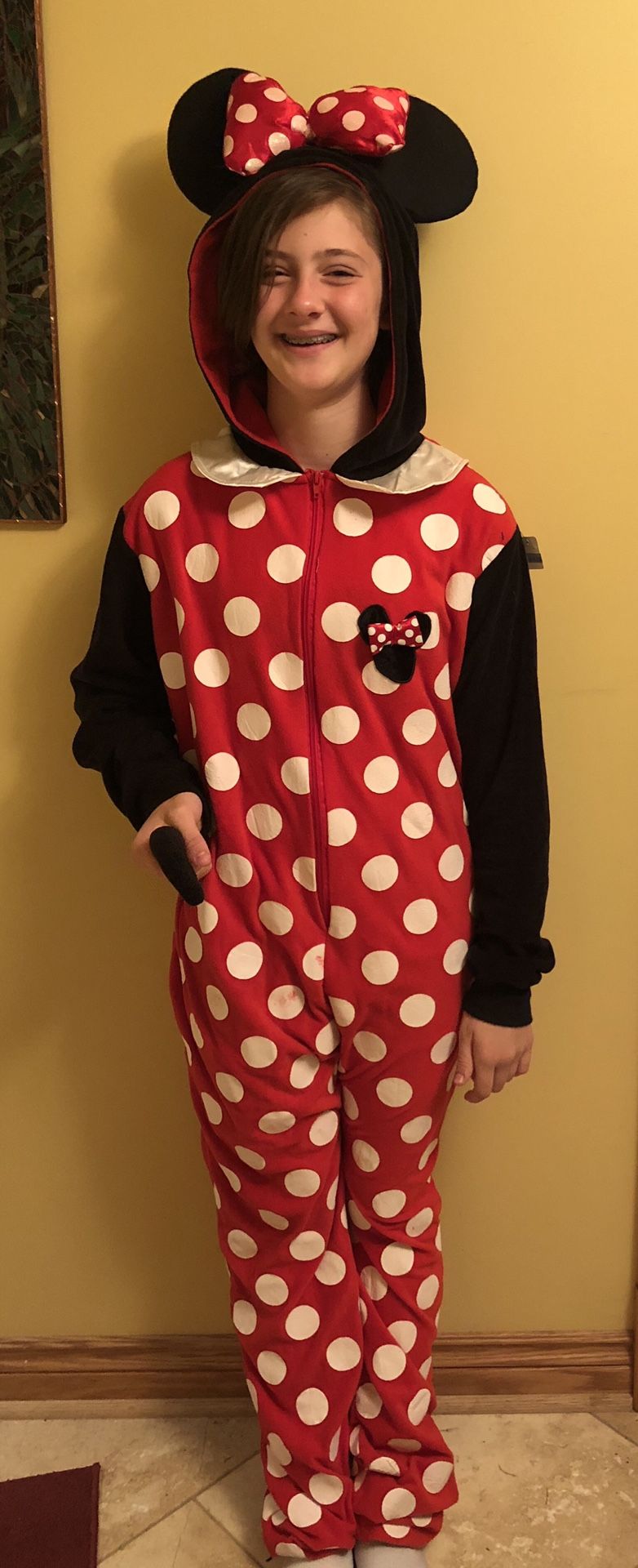 Genuine Disney Minnie Mouse Onesie Halloween Women/Teen Costume