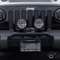 For Jeep Wrangler JK

AEV Bumper w/ Winch Bracket / Skid Plate
Smittybilt XRC8 Comp Winch Series w/ Synthetic Rope
Tough Stuff Products EZ-Flip Licens
