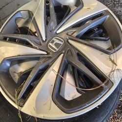 4 Tires With Rims And Honda Caps