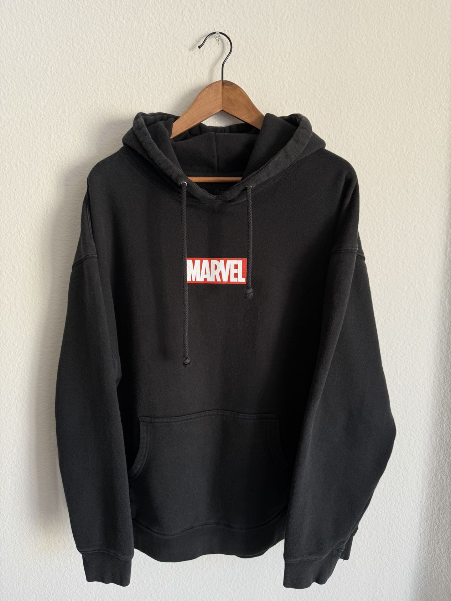 BAIT x Marvel Comics Classic Logo Hoodie Black size XL