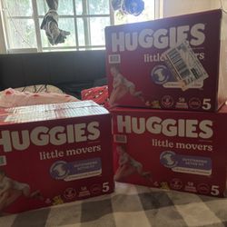 3 Huggies Boxes Size 5 