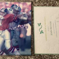 8x10 Signed John Dutton Photo W/ COA