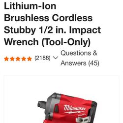 MILWAUKEE Fuel M12 1/2" Impact wrench 