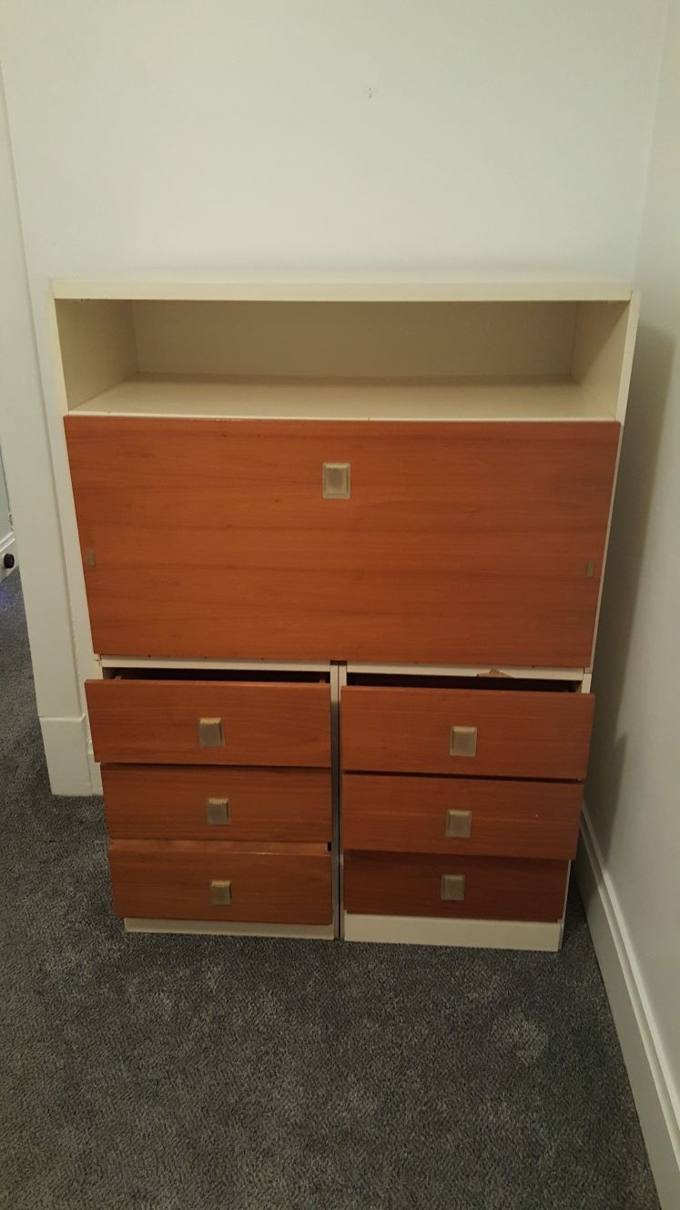 REDUCED PRICE - Headboard, dresser, desk, wardrobe