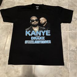 Kanye West Drake Shirt Free Hoover Concert Merch T-Shirt SZ Large