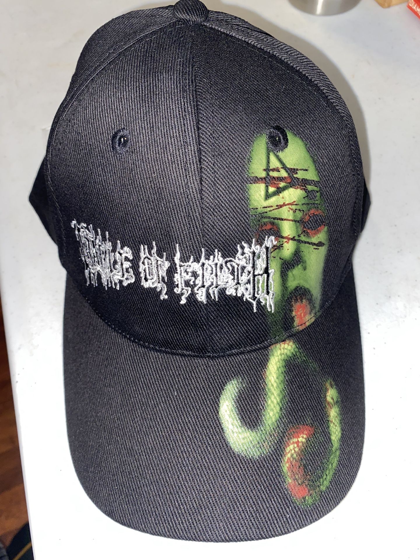 NEW Vth Cradle of Filth: Thornography snake Hat Cap One Size Dani Filth DAMAGED