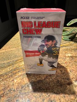 Big league chew trading cards blaster box