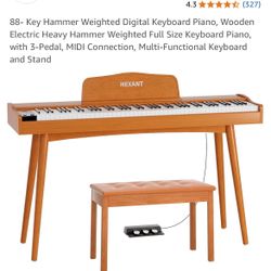Hexant Piano Keyboard And Bench 