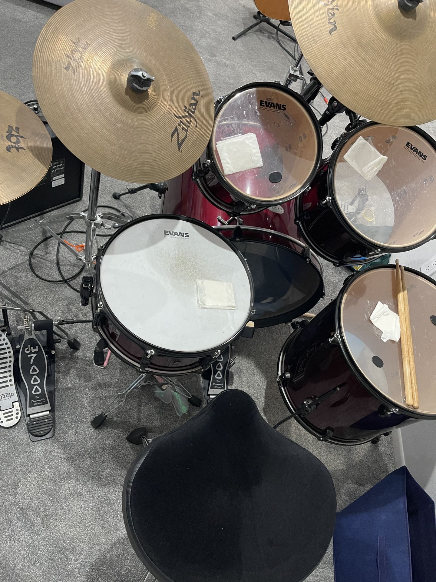 Pearl Drum Set + Double Kick Pedals