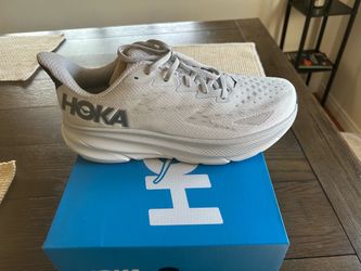 Hoka Men’s Clifton 9 Nimbus Cloud/Steel Wool Size 11