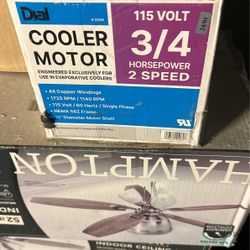 COOLER. MOTOR. 3/4. 2. SPEED