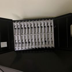 Durable Metal Desktop Catalog Rack (12 Ring Sections)