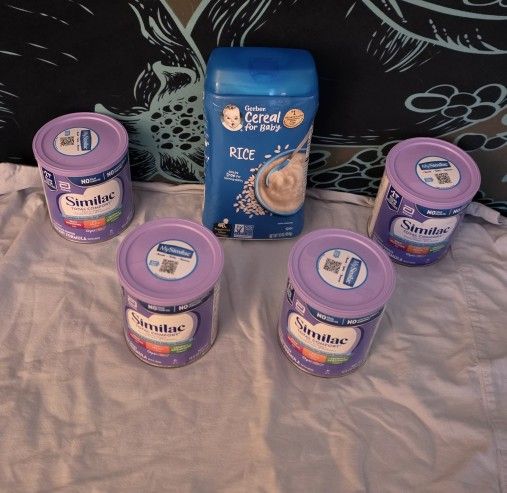 Baby Formula ÷ Rice Cereal