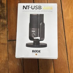 RODE NT-USB Mini Condenser Microphone Studio Quality for Podcast Streaming Gaming