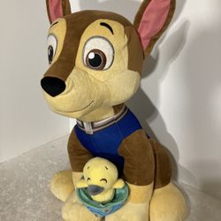 Easter-GIANT Chase from Paw Patrol W/ Basket & Chick Plush - 21 Inches tall!