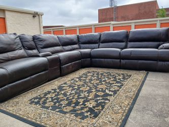 💢Genuine Leather Sectional w/ Recliners 💢