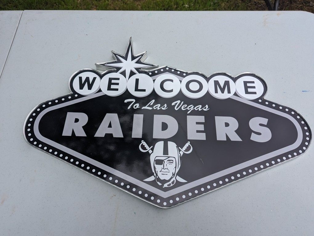 Welcome to Las Vegas - Raiders - NFL - Mancave Sign - RARE