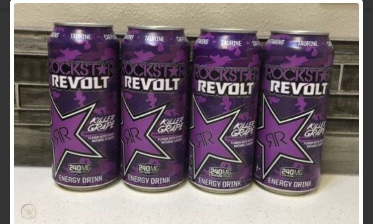 Rockstar REVOLT Killer Grape 2015 Full DISCONTINUED- RARE Collector