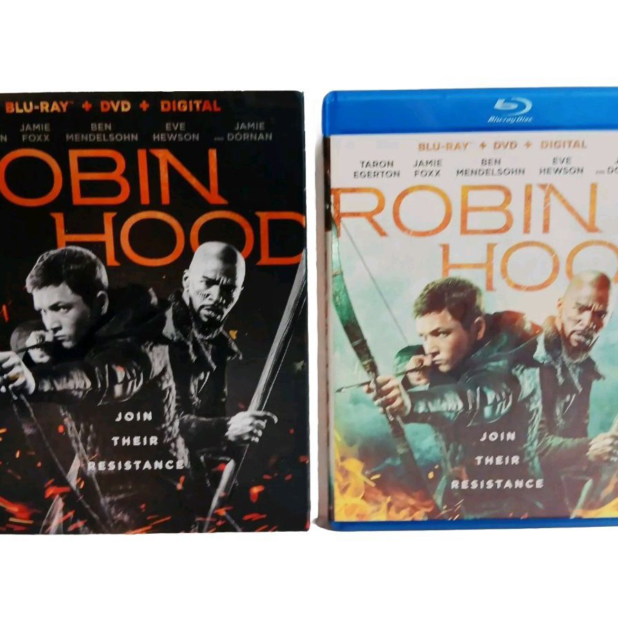 Robin Hood: Blu-ray + DVD + Digital 2-Disc Set 2018 New Jamie Fox Taron Egerton 